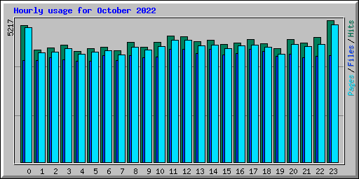 Hourly usage for October 2022